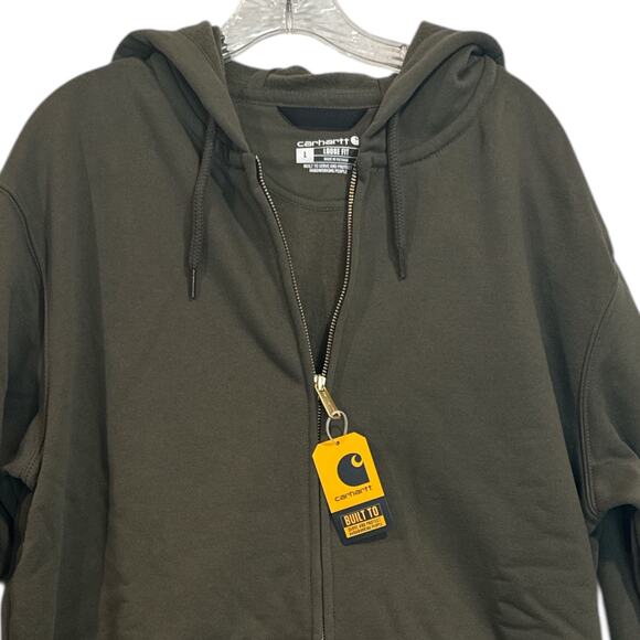 Carhartt K122 Moss Full Zip Hoodie Men’s Large Loose Fit NWT Midweight - Picture 2 of 10